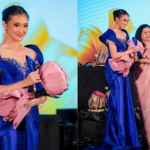 5 Potret Monica Kezia Menangkan BWAP Miss World 2025, Anggun dalam Balutan Gaun Biru
