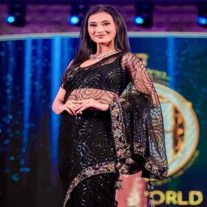 Monica Kezia Curi Perhatian di Miss World Top Model dengan Balutan Busana Tradisional India Lehenga