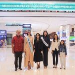 5 Potret Eksklusif Miss World 2025 Opal Suchata Sambangi iNews Tower, Tampil Elegan